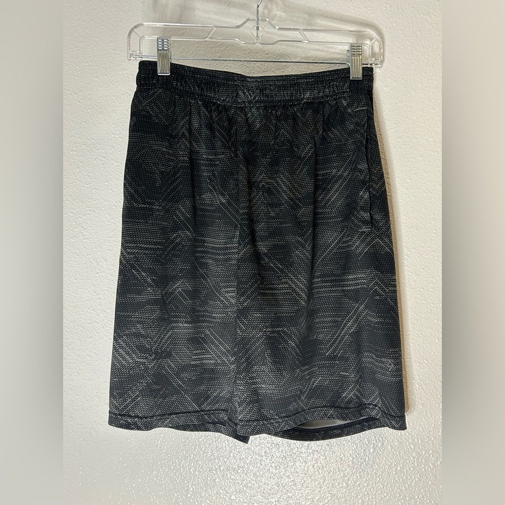 Champion Black Patterned Athletic Shorts Size Medium
